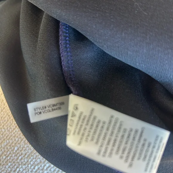 Vince Camuto Navy Sheath Dress with White Lace Front Trim - Picture 8 of 10